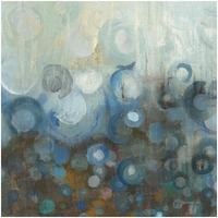 Blue and Bronze Dots VII -Paper Art-32"x32"