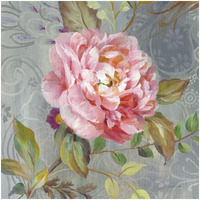 Peonies and Paisley II -Paper Art-32"x32"