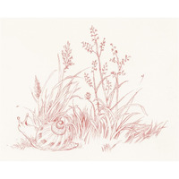 Farm Nostalgia Flowers VII -Paper Art-37"x30"