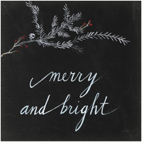 Cardinal Chalkboard III -Paper Art-32"x32"