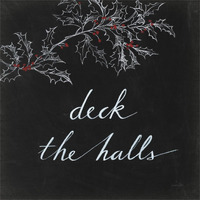 Cardinal Chalkboard IV -Paper Art-38"x38"