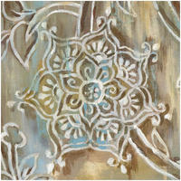 Henna III Blue -Paper Art-32"x32"