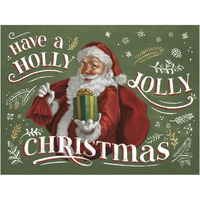 Santas List I -Paper Art-18"x14"