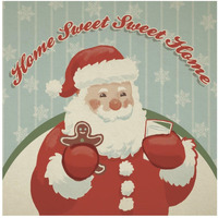 Retro Christmas X -Paper Art-20"x20"