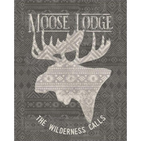 Soft Lodge V Dark -Paper Art-24"x30"