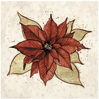 Holiday Gem III -Paper Art-20"x20"