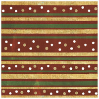 Santas List Pattern XI -Paper Art-26"x26"