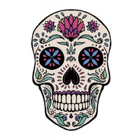 Sugar Skull II -Paper Art-33.24"x46"