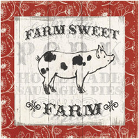 Farmers Market I -Paper Art-32"x32"