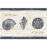 Calm Seas V -Paper Art-20"x14"
