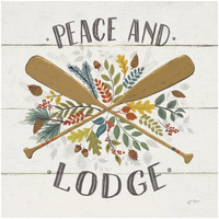 Peace and Lodge IV -Paper Art-32"x32"