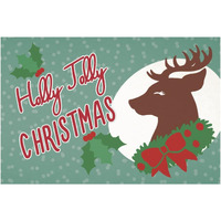 Retro Christmas I Bright -Paper Art-62"x42"