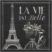 Vive Paris VI -Paper Art-20"x20"