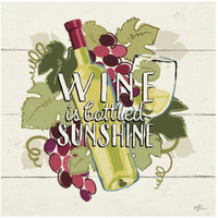 Wine and Friends IV -Paper Art-42"x42"