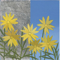 Coreopsis II -Paper Art-38"x38"