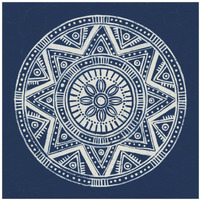 Seville I Dark Blue FB -Paper Art-42"x42"