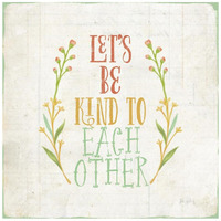 Be Kind I -Paper Art-20"x20"