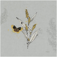 Harvest Fields II Gray -Paper Art-32"x32"