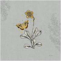 Harvest Fields IV Gray -Paper Art-20"x20"