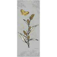 Harvest Fields VI Gray -Paper Art-26"x62"