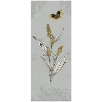 Harvest Fields VII Gray -Paper Art-22"x52"