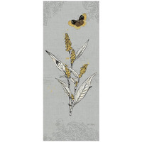 Harvest Fields VII Gray -Paper Art-32"x77"