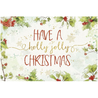 Christmas Sentiments I -Paper Art-32"x22"