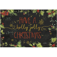 Christmas Sentiments I Black -Paper Art-62"x42"