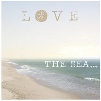 Love the Sea -Paper Art-26"x26"