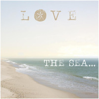 Love the Sea -Paper Art-32"x32"