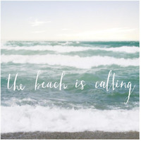 The Beach is Calling -Paper Art-42"x42"