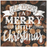 Merry Little Christmas -Paper Art-42"x42"