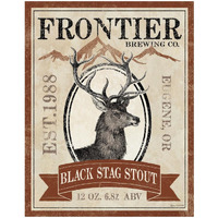 Frontier Brewing I -Paper Art-18"x22"