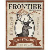 Frontier Brewing I -Paper Art-24"x30"