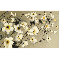 Anemones Japonaises Blancs -Paper Art-32"x22"