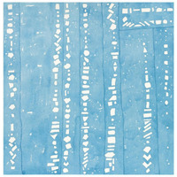 Wishy Washy Blues II -Paper Art-26"x26"