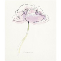Single Pink Somniferum II -Paper Art-27.5"x32"