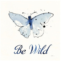 Independent Blooms Blue IX -Paper Art-20"x20"
