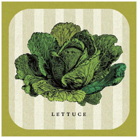 Linen Vegetable II -Paper Art-20"x20"