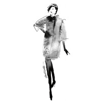 Modern Fashion II -Paper Art-30"x37"