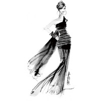 Modern Fashion IV -Paper Art-18"x22"