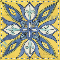 Tuscan Sun Tile II Color -Paper Art-38"x38"