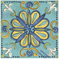 Tuscan Sun Tile IV Color -Paper Art-20"x20"