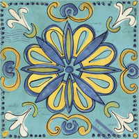 Tuscan Sun Tile IV Color -Paper Art-38"x38"