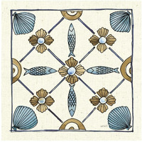 Coastal Breeze Tile II -Paper Art-42"x42"