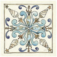 Coastal Breeze Tile IV -Paper Art-42"x42"