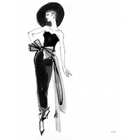 Fifties Fashion IV -Paper Art-24"x30"