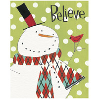 Whimsy Winterland I -Paper Art-24"x30"