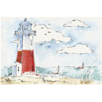 Coastal Life VII -Paper Art-50"x34"
