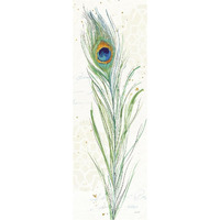 Peacock Garden VI -Paper Art-14"x38"